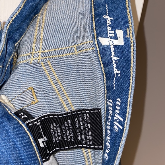 7 for All Mankind (Seven) Jeans Ankle Gwenevere, Size 24 - Picture 9 of 12